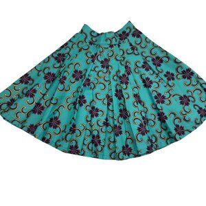 Francis + Benedict African Wax Print Mini Skirt With Pockets Women's Size XS